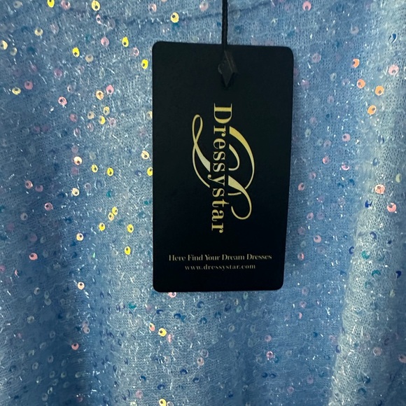 Dressystar Sparkling Blue Sleeveless high low Dress - Picture 8 of 10